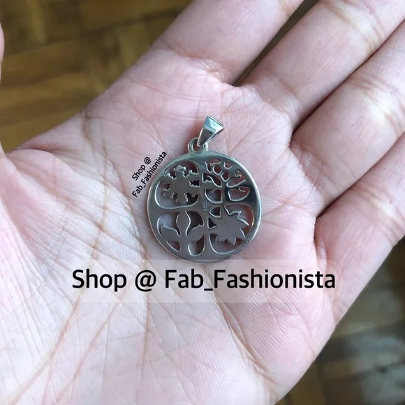 James Avery Four Seasons sterling silver retired pendant